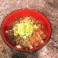 ねおみ's cooksnap of when they made 調理簡単 サーモンとマグロの漬け丼.