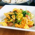 ばく★ちく's cooksnap of when they made 豆苗×たまご♡ごま油炒め.