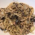rui_and3's cooksnap of when they made サバ缶と舞茸のパスタ.