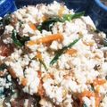 Garfield's cooksnap of when they made 簡単なのに絶品☆春菊の白和え.