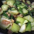 ゆり４１７'s cooksnap of when they made 豚バラ肉とチンゲン菜のごま油炒め.