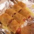 ももpppp's cooksnap of when they made 油揚げウインナー巻き.