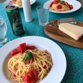 thinzombie's cooksnap of when they made 簡単☆完熟トマトのスパゲッティー.