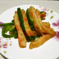 ＲＥＴＳＵＡ．Ｔ's cooksnap of when they made 野菜てんぷらとピーマンの味噌炒め.