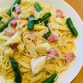 nose1119's cooksnap of when they made 筍とベーコンのパスタ.