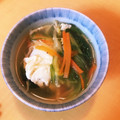 水玉ぱじゃま's cooksnap of when they made えのきとレタスの☆ふんわり卵スープ.