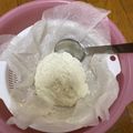 クック4JJMG3☆'s cooksnap of when they made 牛乳とレモン果汁で　カッテージチーズ.