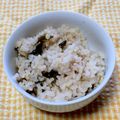 わたさな2016's cooksnap of when they made 土鍋でご飯☆懐かしいvわかめご飯.