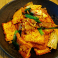 yonkosan's cooksnap of when they made 豚肉と厚揚げのキムチ炒め♪.