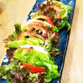 島猫。's cooksnap of when they made ♡簡単・時短♡トマトとレタスのカプレーゼ.