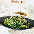 ainuinu's cooksnap of when they made 絶品！春菊とザーサイの和えもの.
