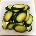 pontan_kirari's cooksnap of when they made おつまみに、きゅうりのごま油・醤油かけ.