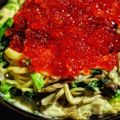 emiri_3's cooksnap of when they made いくらと鮭ときのこのクリームパスタ♡.