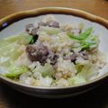 かんたんレシピが好き's cooksnap of when they made 牛肉とレタスのオイスターソース炒飯.