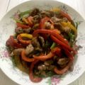 クックUFN0F3☆'s cooksnap of when they made 簡単★彩り野菜のチンジャオロース.