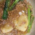 メポラニアン's cooksnap of when they made カブとほうれん草のそぼろトロトロあんかけ.