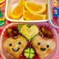 やまゆ☆'s cooksnap of when they made 超簡単なバレンタイン弁当！ハートおにぎり.