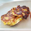 くっくペタ's cooksnap of when they made ☆離乳食☆豆腐とコーンのピカタ風おやき.
