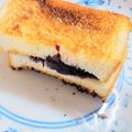 お菓子好きな中学生's cooksnap of when they made イチゴ＆マーガリンしっかりサンドトースト.
