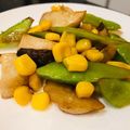わか★'s cooksnap of when they made エリンギ&絹さや&ハムのバター醤油炒め.