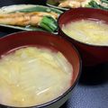 ☆GSSQHY☆'s cooksnap of when they made 白菜だけ味噌汁＊決めては出し！.