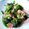 ＊キーツニャン＊'s cooksnap of when they made オイスターソースで旨☆ほうれん草ベーコン.