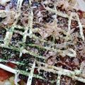 わさび山葵☆'s cooksnap of when they made 市販粉不要。おいしいよ。白菜のお好み焼き.