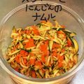 326食堂's cooksnap of when they made ☺簡単♪ズッキーニと胡瓜と人参のナムル☺.