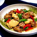 お料理ニャロメ's cooksnap of when they made 筍と鶏肉団子の甘酢炒め+ごま油風味.