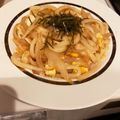 pokeyumiko's cooksnap of when they made パスタソースで簡単　たらこ焼きうどん.