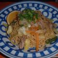 Jock's cooksnap of when they made ポン酢焼きそば.