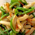 にゃんにょ's cooksnap of when they made 筍・にんじん・ピーマンのキンピラ.