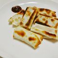 sayaendo＊'s cooksnap of when they made ★超簡単★餃子皮でベーコンチーズ巻き.