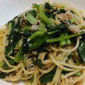 たらららーん's cooksnap of when they made 小松菜とツナと麺つゆで簡単和風パスタ.