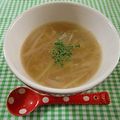 moruchama's cooksnap of when they made セロリと白ネギのスープ.