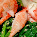 クック9KUR31☆'s cooksnap of when they made ほうれん草とカニかまのごま和え.