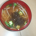 きらり流れ星's cooksnap of when they made オクラともずくのみそ汁.