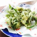 kaokaofood's cooksnap of when they made こしあぶらとウドの葉の天ぷら.