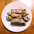 ぽわとーる's cooksnap of when they made 電子レンジで簡単☆豆苗もやしの豚バラ巻き.