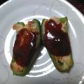 ▽M美▽'s cooksnap of when they made フライパンで簡単◎ピーマンの肉詰め.