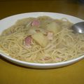 雨おとこ's cooksnap of when they made ジャーマンポテトスープパスタ★.