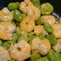 コリラックマー's cooksnap of when they made そら豆と海老の炒め(中華風にと).