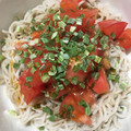 Rayryu123's cooksnap of when they made トマトと納豆と大葉のぶっかけ蕎麦.