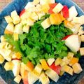 ｱｯﾋﾟｰ's cooksnap of when they made 春菊とりんごのサラダ.