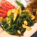 chibijuju's cooksnap of when they made ほうれん草と卵の胡麻和えサラダ＊.