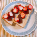 yesmama's cooksnap of when they made 羊羹が余ったら〜♪羊羹いちごトースト.