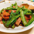 らすくるん's cooksnap of when they made 簡単☆さやえんどうとスパム炒め.