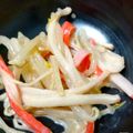 鈴宮蒼's cooksnap of when they made 簡単☆もやしとカニカマの酢味噌マヨサラダ.