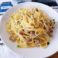 みるしー's cooksnap of when they made ごま油香る♡しらすとネギのパスタ.