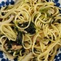 クックO16FRJ☆'s cooksnap of when they made mベーコンとほうれん草の和風パスタ.